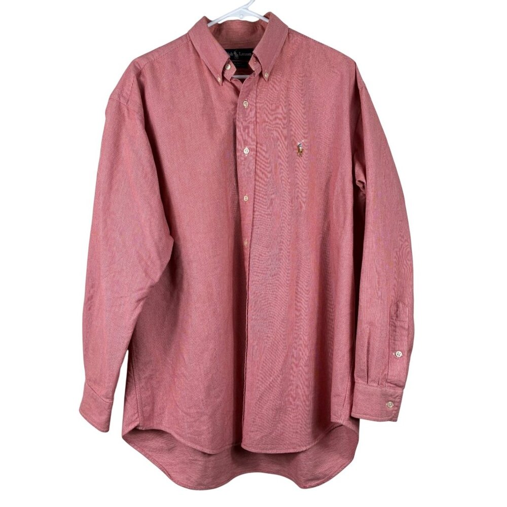 VTG Y2K 90s Ralph Lauren Blake Button Down Men’s Shirt Sz Large Preppy